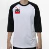 Raglan 3/4 Roundneck Shirt (White Body) Thumbnail