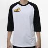 Raglan 3/4 Roundneck Shirt (White Body) Thumbnail