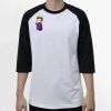 Raglan 3/4 Roundneck Shirt (White Body) Thumbnail