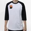 Raglan 3/4 Roundneck Shirt (White Body) Thumbnail