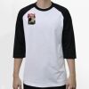 Raglan 3/4 Roundneck Shirt (White Body) Thumbnail