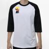 Raglan 3/4 Roundneck Shirt (White Body) Thumbnail