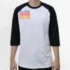 Raglan 3/4 Roundneck Shirt (White Body) Thumbnail