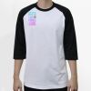 Raglan 3/4 Roundneck Shirt (White Body) Thumbnail