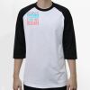 Raglan 3/4 Roundneck Shirt (White Body) Thumbnail