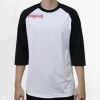 Raglan 3/4 Roundneck Shirt (White Body) Thumbnail