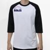 Raglan 3/4 Roundneck Shirt (White Body) Thumbnail