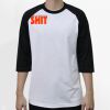 Raglan 3/4 Roundneck Shirt (White Body) Thumbnail