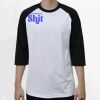 Raglan 3/4 Roundneck Shirt (White Body) Thumbnail
