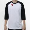Raglan 3/4 Roundneck Shirt (White Body) Thumbnail
