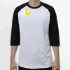 Raglan 3/4 Roundneck Shirt (White Body) Thumbnail
