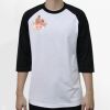 Raglan 3/4 Roundneck Shirt (White Body) Thumbnail