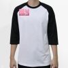 Raglan 3/4 Roundneck Shirt (White Body) Thumbnail