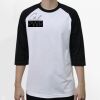Raglan 3/4 Roundneck Shirt (White Body) Thumbnail