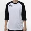 Raglan 3/4 Roundneck Shirt (White Body) Thumbnail