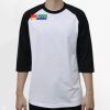 Raglan 3/4 Roundneck Shirt (White Body) Thumbnail