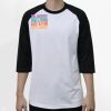 Raglan 3/4 Roundneck Shirt (White Body) Thumbnail