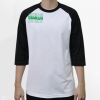 Raglan 3/4 Roundneck Shirt (White Body) Thumbnail
