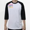 Raglan 3/4 Roundneck Shirt (White Body) Thumbnail