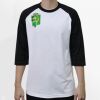 Raglan 3/4 Roundneck Shirt (White Body) Thumbnail