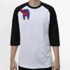 Raglan 3/4 Roundneck Shirt (White Body) Thumbnail