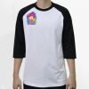 Raglan 3/4 Roundneck Shirt (White Body) Thumbnail