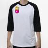 Raglan 3/4 Roundneck Shirt (White Body) Thumbnail