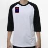 Raglan 3/4 Roundneck Shirt (White Body) Thumbnail