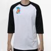 Raglan 3/4 Roundneck Shirt (White Body) Thumbnail
