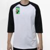 Raglan 3/4 Roundneck Shirt (White Body) Thumbnail