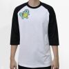 Raglan 3/4 Roundneck Shirt (White Body) Thumbnail