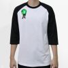 Raglan 3/4 Roundneck Shirt (White Body) Thumbnail