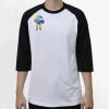 Raglan 3/4 Roundneck Shirt (White Body) Thumbnail
