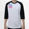 Raglan 3/4 Roundneck Shirt (White Body) Thumbnail