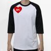 Raglan 3/4 Roundneck Shirt (White Body) Thumbnail