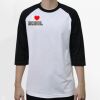 Raglan 3/4 Roundneck Shirt (White Body) Thumbnail