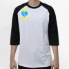 Raglan 3/4 Roundneck Shirt (White Body) Thumbnail
