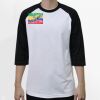 Raglan 3/4 Roundneck Shirt (White Body) Thumbnail