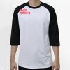 Raglan 3/4 Roundneck Shirt (White Body) Thumbnail