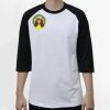 Raglan 3/4 Roundneck Shirt (White Body) Thumbnail