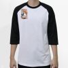 Raglan 3/4 Roundneck Shirt (White Body) Thumbnail