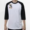 Raglan 3/4 Roundneck Shirt (White Body) Thumbnail
