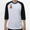 Raglan 3/4 Roundneck Shirt (White Body) Thumbnail