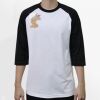 Raglan 3/4 Roundneck Shirt (White Body) Thumbnail