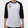Raglan 3/4 Roundneck Shirt (White Body) Thumbnail