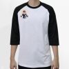 Raglan 3/4 Roundneck Shirt (White Body) Thumbnail