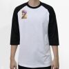 Raglan 3/4 Roundneck Shirt (White Body) Thumbnail