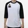 Raglan 3/4 Roundneck Shirt (White Body) Thumbnail