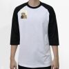 Raglan 3/4 Roundneck Shirt (White Body) Thumbnail