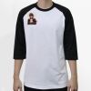 Raglan 3/4 Roundneck Shirt (White Body) Thumbnail
